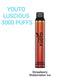 YUOTO Lucious 3000 Puffs Disposable Vape